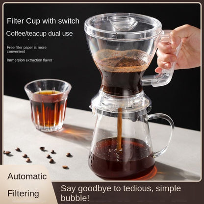 Smart Tea Maker Loose Leaf Tea Infuser Brewer with Coaster -Easy Brew Easy Clean Loose Leaf & Coffee - CC+Tea