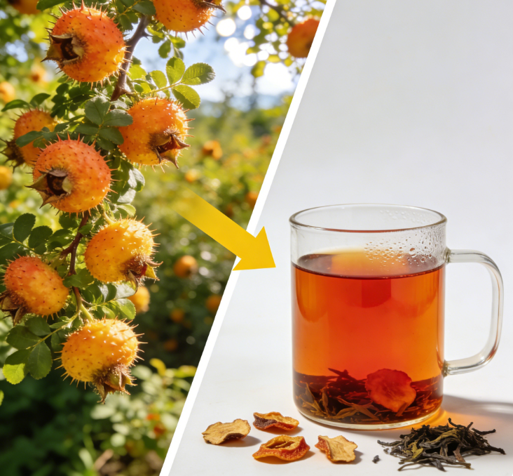 Organic Prickly Pear Black Tea | Natural Vitamin C Immune Support Tea - No Additives, Antioxidant-Rich, Non-GMO - CC+Tea