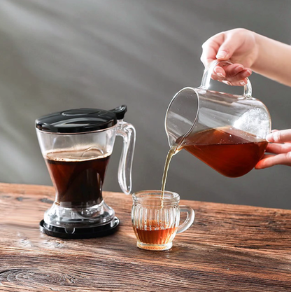 Smart Tea Maker Loose Leaf Tea Infuser Brewer with Coaster -Easy Brew Easy Clean Loose Leaf & Coffee - CC+Tea
